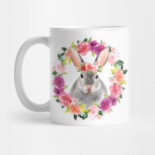 Adorable Floral Bunny Rabbit T-Shirts & Accessories for Bunny and Rabbit Lovers Gift Mug